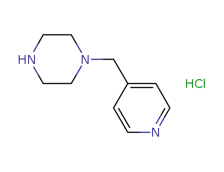 Molecular Structure of 416852-29-4 (1-[(4-Pyridyl)Methyl]piperazine Hydrochloride)