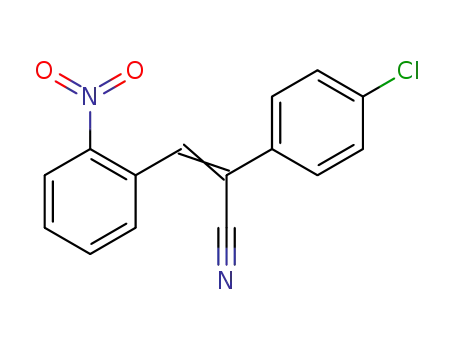 Molecular Structure of 104089-71-6 ((2Z)-2-(4-chlorophenyl)-3-(2-nitrophenyl)prop-2-enenitrile)