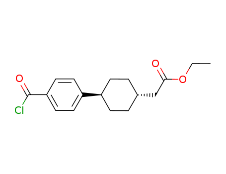 Cyclohexaneacetic acid, 4-[4-(chlorocarbonyl)phenyl]-, ethyl ester, trans-