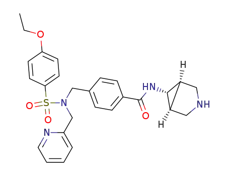 Molecular Structure of 1191068-23-1 (N-3-aza-bicyclo[3.1.0]hex-6-yl-4-{[(4-ethoxybenzenesulfonyl)pyridin-2-ylmethylamino]methyl}benzamide)