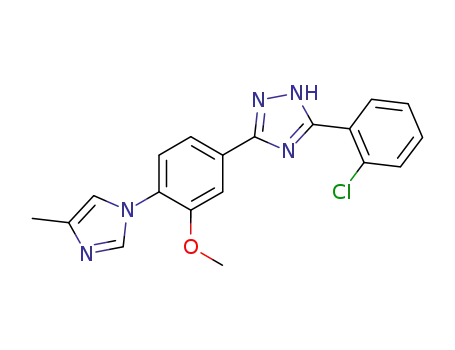 5-(2-chlorophenyl)-3-[3-methoxy-4-(4-methyl-1H-imidazol-1-yl)phenyl]-1H-1,2,4-triazole