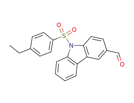 9-(4-ethylbenzenesulfonyl)-9H-carbazole-3-carbaldehyde