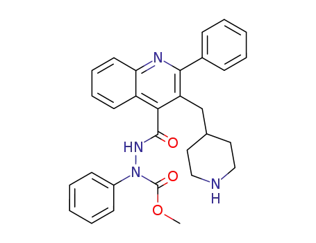 methyl 2-({3-[(piperidin-4-yl)methyl]-2-phenylquinolin-4-yl}carbonyl)-1-phenylhydrazinecarboxylate