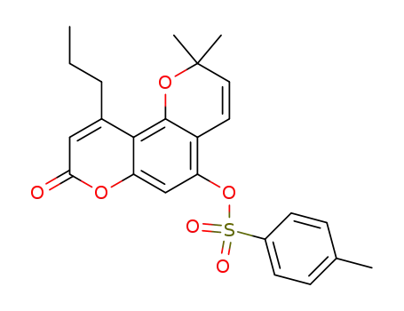 2,2-dimethyl-8-oxo-10-propyl-2H,8H-pyrano[2,3-f]chromen-5-yl 4-methylbenzenesulfonate