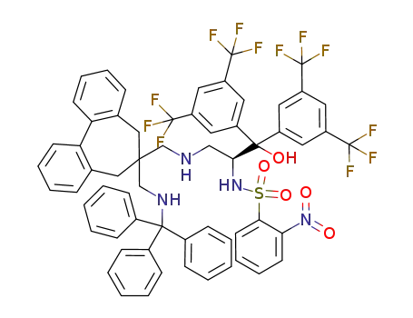 (S)-1,1-bis[3,5-bis(trifluoromethyl)phenyl]-3-[6,7-dihydro-5H-6-(triphenylmethylaminomethyl)dibenzo[a,c]cycloheptene-6-ylmethyl]amino-2-(2-nitrobenzenesulfonyl)aminopropane-1-ol