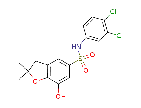 2,3-dihydro-2,2-dimethyl-7-hydroxy-benzofuran-5-sulfonic acid N-(3,4-dichloro-phenyl)-amide
