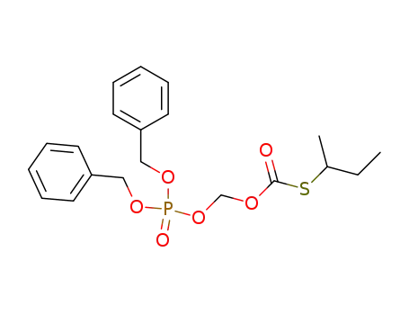 O-({[bis(benzyloxy)phosphoryl]oxy}methyl) S-(sec-butyl) thiocarbonate