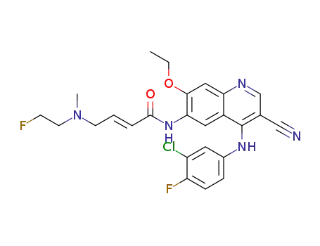 (E)-4-[(2-fluoroethyl)methylamino]-but-2-enoic acid [4-(3-chloro-4-fluorophenylamino)-3-cyano-7-ethoxyquinolin-6-yl]amide