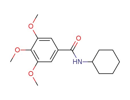 Molecular Structure of 86425-58-3 (N-cyclohexyl-3,4,5-trimethoxybenzamide)