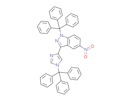 5-nitro-1-trityl-3-(1-trityl-1H-imidazol-4-yl)-1H-indazole