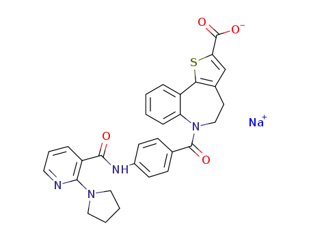 C<sub>30</sub>H<sub>25</sub>N<sub>4</sub>O<sub>4</sub>S<sup>(1-)</sup>*Na<sup>(1+)</sup>
