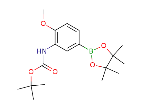2-(3-tert-butoxycarbonylamino-4-methoxyphenyl)-4,4,5,5-tetramethyl-1,3,2-dioxaborolane