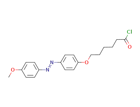 Molecular Structure of 1204522-60-0 (6-[4-[(4-methoxyphenyl)azo]phenoxy]hexanoyl chloride)