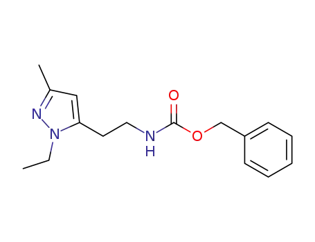 [2-(2-ethyl-5-methyl-2H-pyrazol-3-yl)-ethyl]-carbamic acid benzyl ester