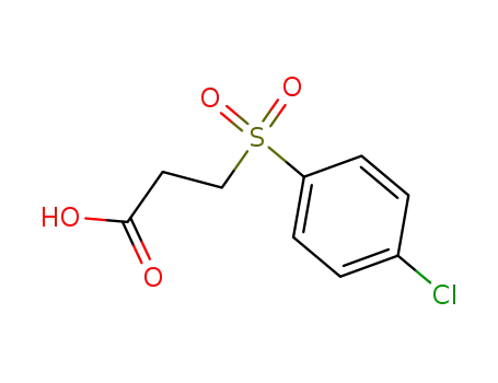 Molecular Structure of 90396-00-2 (3-(4-CHLORO-BENZENESULFONYL)-PROPIONIC ACID)