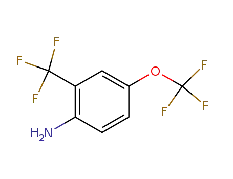 Molecular Structure of 409114-48-3 (4-(trifluoromethoxy)-2-(trifluoromethyl)-Benzenamine)