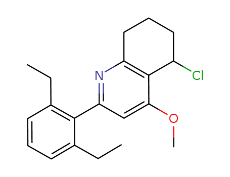 Molecular Structure of 1028331-11-4 (5-chloro-2-(2,6-diethylphenyl)-4-methoxy-5,6,7,8-tetrahydroquinoline)