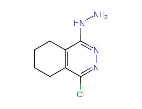Molecular Structure of 66597-78-2 (1(2H)-Phthalazinone, 4-chloro-5,6,7,8-tetrahydro-, hydrazone)