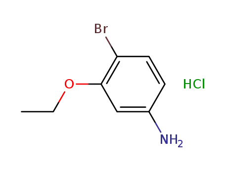 Molecular Structure of 846023-33-4 (4-BROMO-3-ETHOXYANILINE HYDROCHLORIDE)