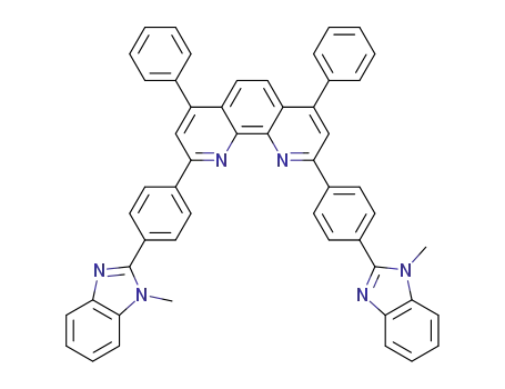 Molecular Structure of 1072346-26-9 (1,10-Phenanthroline, 2,9-bis[4-(1-Methyl-1H-benziMidazol-2-yl)phenyl]-4,7-diphenyl-)