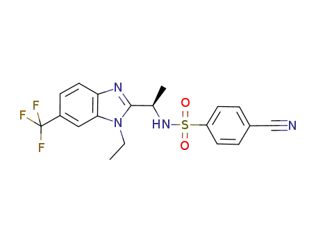 Benzenesulfonamide, 4-cyano-N-[(1R)-1-[1-ethyl-6-(trifluoromethyl)-1H-benzimidazol-2-yl]ethyl]-
