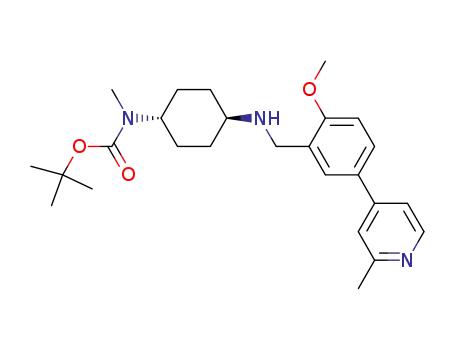 trans-tert-butyl {4-[2-methoxy-5-(2-methyl-pyridin-4-yl)-benzylamino]-cyclohexyl}-methyl-carbamate