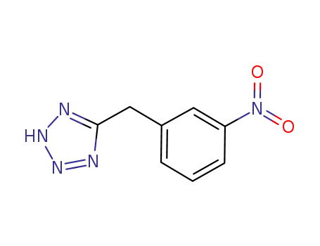 Molecular Structure of 138564-11-1 (1H-Tetrazole, 5-[(3-nitrophenyl)methyl]-)
