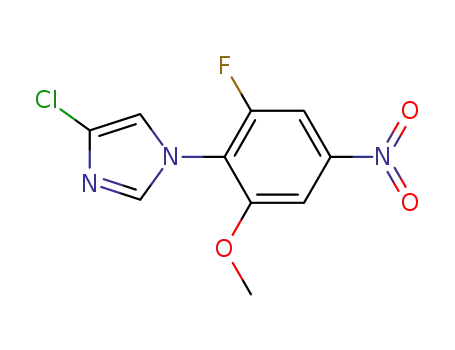 4-chloro-1-(2-fluoro-6-methoxy-4-nitrophenyl)-1H-imidazole
