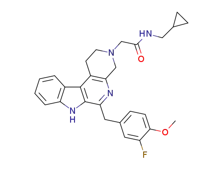 N-(cyclopropylmethyl)-2-[6-(3-fluoro-4-methoxybenzyl)-1,2,4,7-tetrahydro-3H-indolo[2,3-c][1,7]naphthyridin-3-yl]acetamide