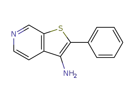Molecular Structure of 78790-85-9 (Thieno[2,3-c]pyridin-3-amine, 2-phenyl-)