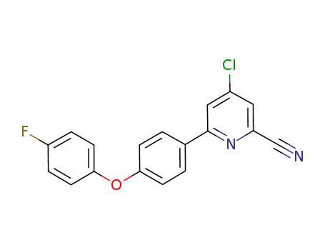 6-(4-(4-fluorophenoxy)phenyl)-4-chloropyridine-2-carbonitrile