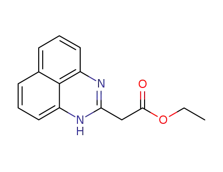 Molecular Structure of 43183-27-3 (1H-Perimidine-2-acetic acid, ethyl ester)