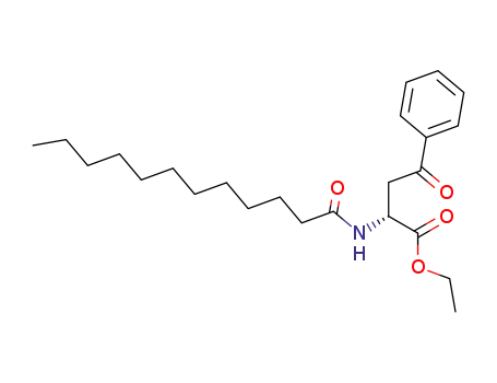 (2R)-2-dodecanoylamino-4-oxo-4-phenylbutyric acid ethyl ester hydrochloride