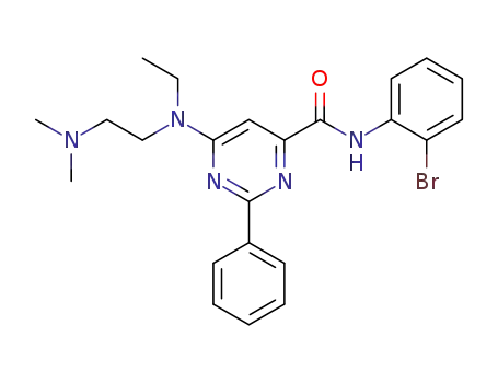 N-(2-bromophenyl)-6-((2-(dimethylamino)ethyl)(ethyl)amino)-2-phenylpyrimidine-4-carboxamide