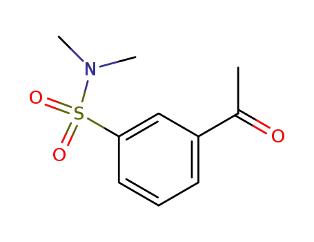Molecular Structure of 173158-15-1 (3-acetyl-N,N-dimethylbenzene-1-sulfonamide)