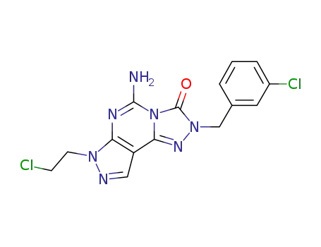 5-amino-7-(2-chloroethyl)-2-[(3-chlorophenyl)methyl]-2,7-dihydro-3H-pyrazolo[4,3-e]-1,2,4-triazolo[4,3-c]pyrimidin-3-one