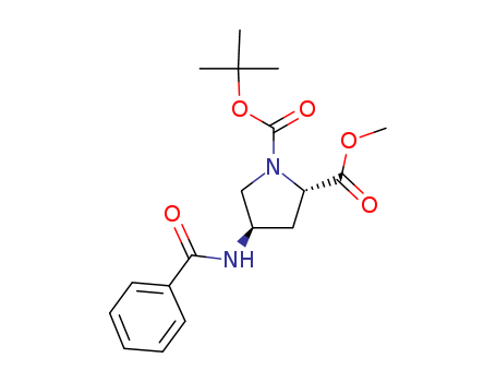 1,2-Pyrrolidinedicarboxylic acid, 4-(benzoylaMino)-, 1-(1,1-diMethylethyl) 2-Methyl ester, (2S,4R)-