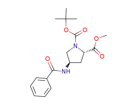 1,2-피롤리딘디카르복실산, 4-(벤조일라미노)-, 1-(1,1-디메틸에틸) 2-메틸 에스테르, (2S,4R)-