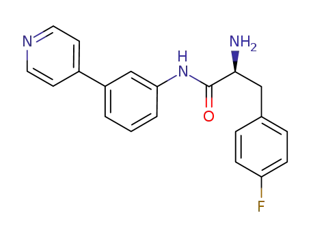 (S)-2-amino-3-(4-fluorophenyl)-N-(3-(pyridin-4-yl)phenyl)propanamide