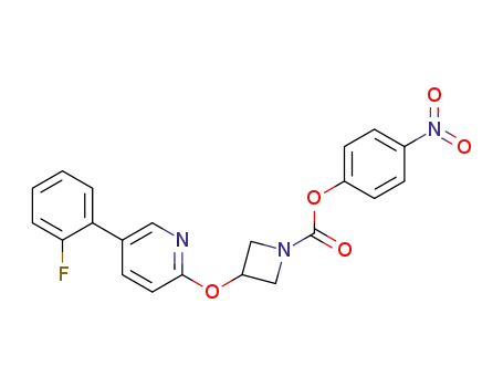 3-[5-(2-fluoro-phenyl)-pyridin-2-yloxy]-azetidine-1-carboxylic acid 4-nitro-phenyl ester