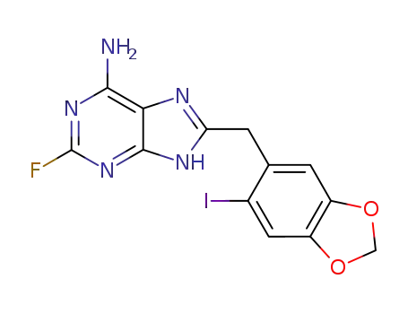 1H-Purin-6-amine, 2-fluoro-8-[(6-iodo-1,3-benzodioxol-5-yl)methyl]-