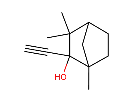 Molecular Structure of 18084-01-0 (Bicyclo[2.2.1]heptan-2-ol, 2-ethynyl-1,3,3-trimethyl-)
