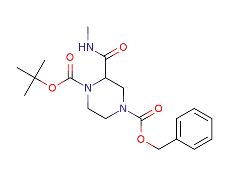 4-benzyl 1-tert-butyl 2-(methylcarbamoyl)piperazine-1,4-dicarboxylate