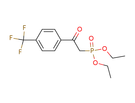 Molecular Structure of 54109-19-2 (diethyl (2-oxo-2-(4-(trifluoromethyl)phenyl)ethyl)phosphonate)