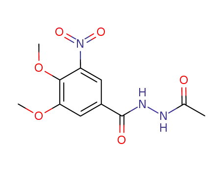 Benzoic acid, 3,4-dimethoxy-5-nitro-, 2-acetylhydrazide