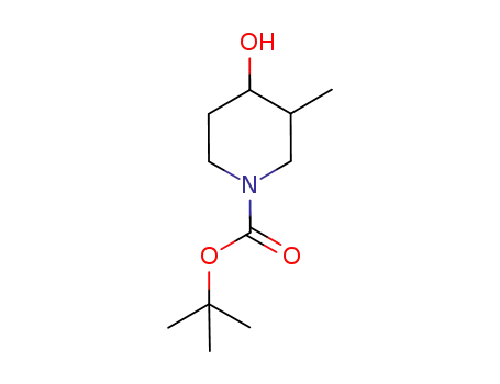 Molecular Structure of 181269-70-5 (N-Boc-3-methyl-4-hydroxypiperidine)