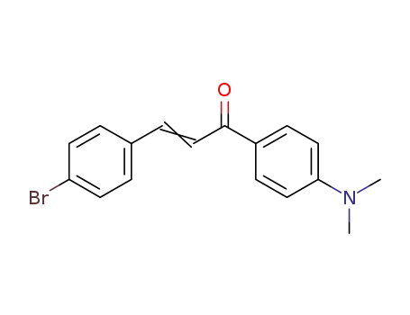 Molecular Structure of 67805-15-6 (2-Propen-1-one, 3-(4-bromophenyl)-1-[4-(dimethylamino)phenyl]-)
