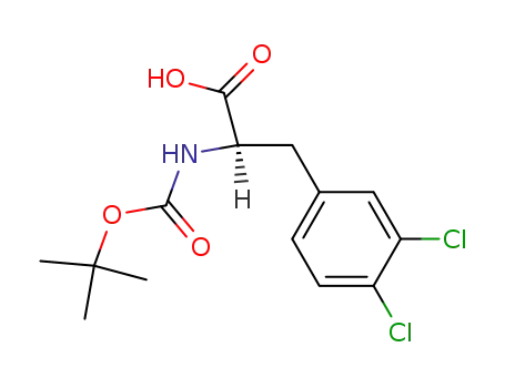 Molecular Structure of 80741-39-5 (BOC-L-3,4-Dichlorophe)