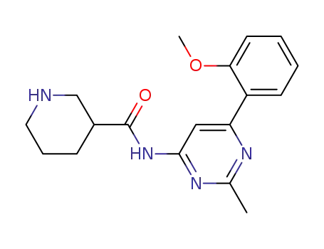 piperidine-3-carboxylic acid [6-(2-methoxy-phenyl)-2-methyl-pyrimidin-4-yl]-annide