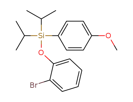 Molecular Structure of 1116155-89-5 (2-bromophenyl (4-methoxyphenyl)diisopropylsilyl ether)